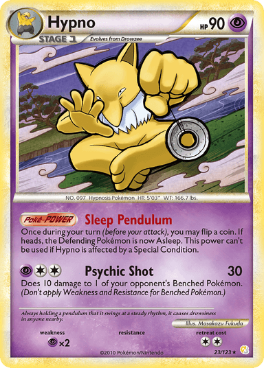 Carta Hypno 23/123 do set HeartGold & SoulSilver — Pokémon TCG | Bynx