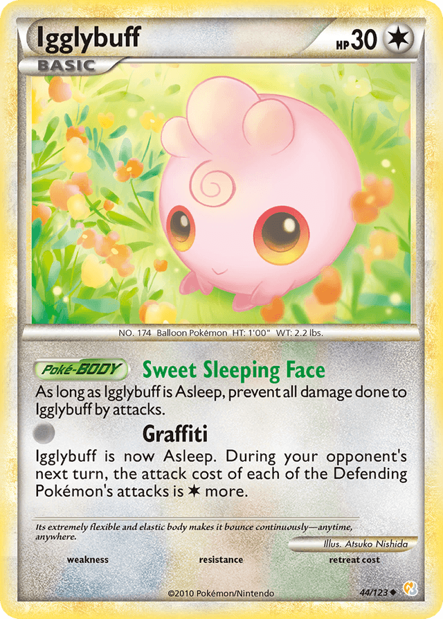 Carta Igglybuff 44/123 do set HeartGold & SoulSilver — Pokémon TCG | Bynx