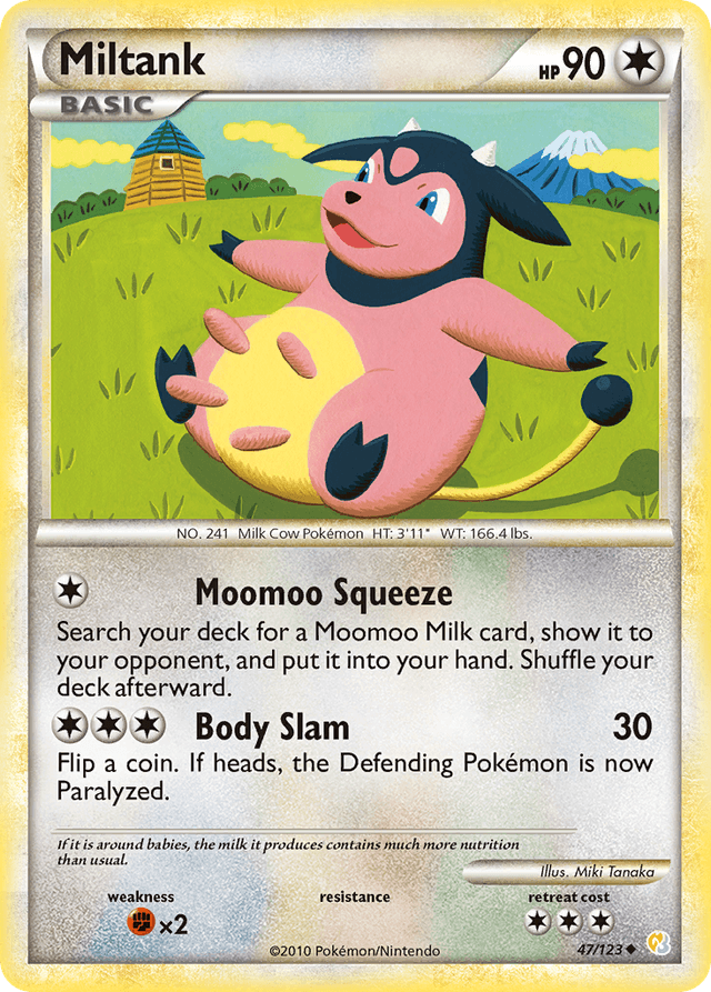 Carta Miltank 47/123 do set HeartGold & SoulSilver — Pokémon TCG | Bynx