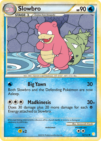 Carta Slowbro 52/123 do set HeartGold & SoulSilver — Pokémon TCG | Bynx
