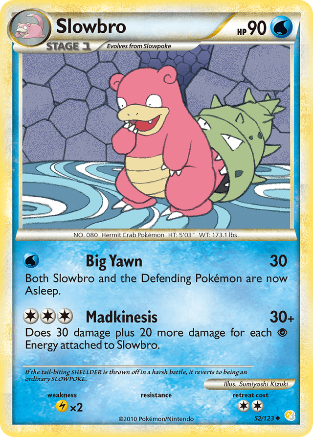 Carta Slowbro 52/123 do set HeartGold & SoulSilver — Pokémon TCG | Bynx