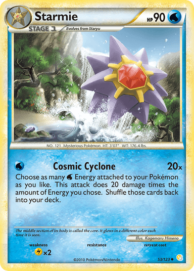 Carta Starmie 53/123 do set HeartGold & SoulSilver — Pokémon TCG | Bynx