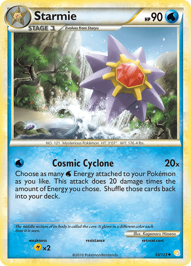 Carta Starmie 53/123 do set HeartGold & SoulSilver — Pokémon TCG | Bynx