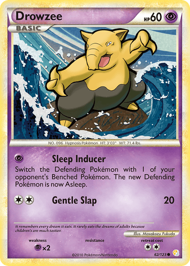 Carta Drowzee 62/123 do set HeartGold & SoulSilver — Pokémon TCG | Bynx