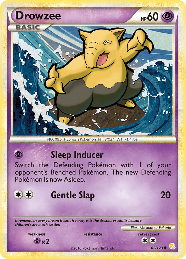 Carta Drowzee 62/123 do set HeartGold & SoulSilver — Pokémon TCG | Bynx