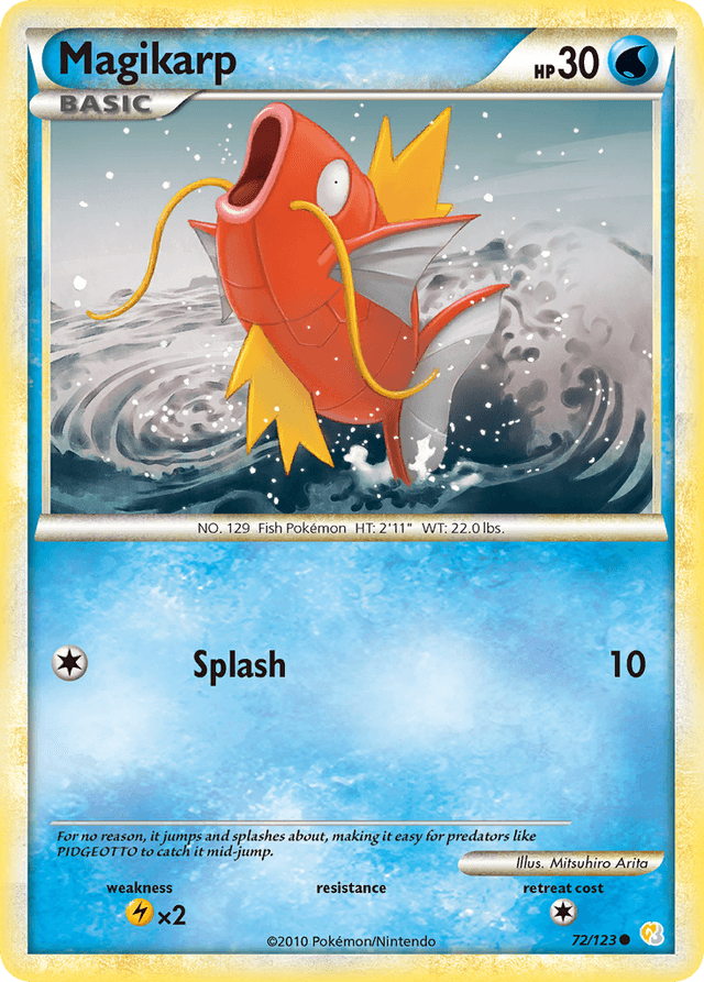 Carta Magikarp 72/123 do set HeartGold & SoulSilver — Pokémon TCG | Bynx