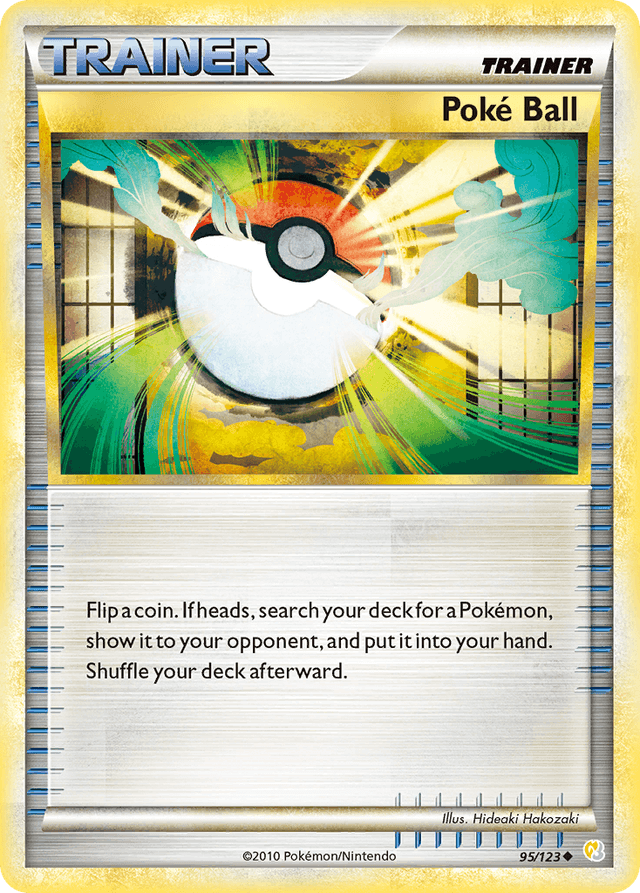 Carta Poké Ball 95/123 do set HeartGold & SoulSilver — Pokémon TCG | Bynx