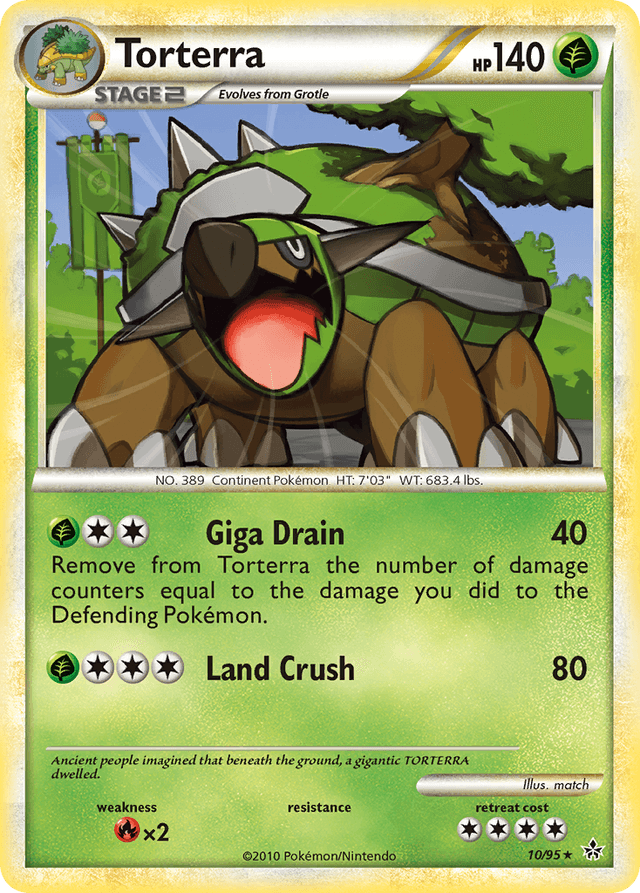 Carta Torterra 10/95 do set HS—Unleashed — Pokémon TCG | Bynx