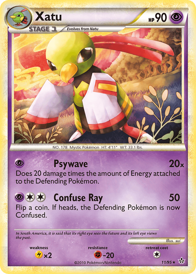 Carta Xatu 11/95 do set HS—Unleashed — Pokémon TCG | Bynx