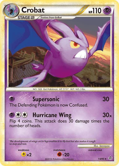 Carta Crobat 14/95 do set HS—Unleashed — Pokémon TCG | Bynx