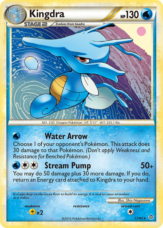 Carta Kingdra 17/95 do set HS—Unleashed — Pokémon TCG | Bynx