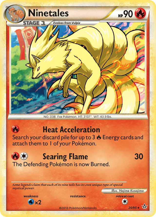 Carta Ninetales 20/95 do set HS—Unleashed — Pokémon TCG | Bynx