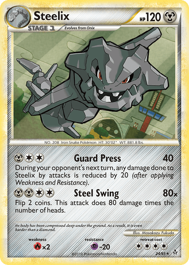 Carta Steelix 24/95 do set HS—Unleashed — Pokémon TCG | Bynx