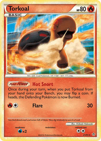 Carta Torkoal 25/95 do set HS—Unleashed — Pokémon TCG | Bynx