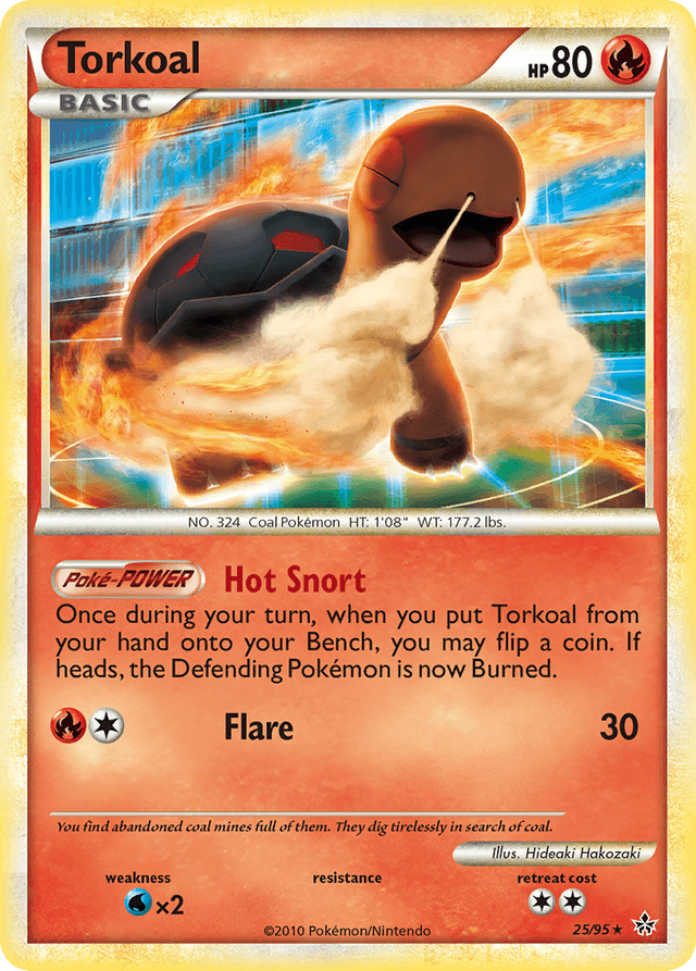 Carta Torkoal 25/95 do set HS—Unleashed — Pokémon TCG | Bynx