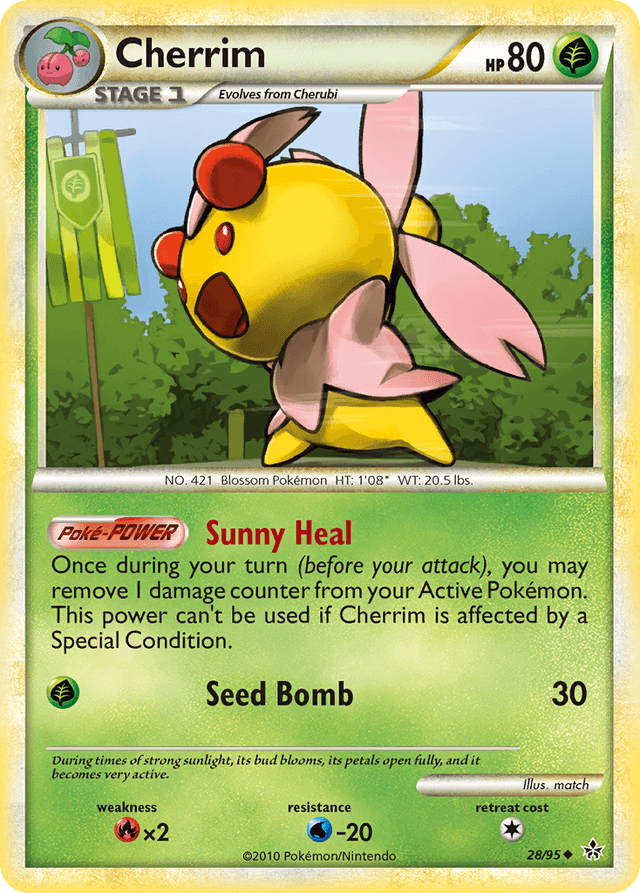 Carta Cherrim 28/95 do set HS—Unleashed — Pokémon TCG | Bynx