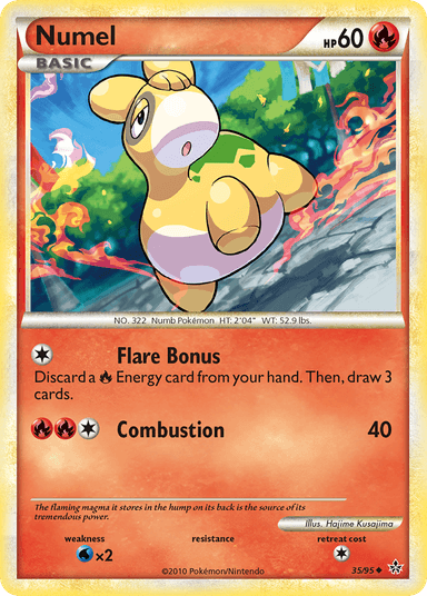 Carta Numel 35/95 do set HS—Unleashed — Pokémon TCG | Bynx