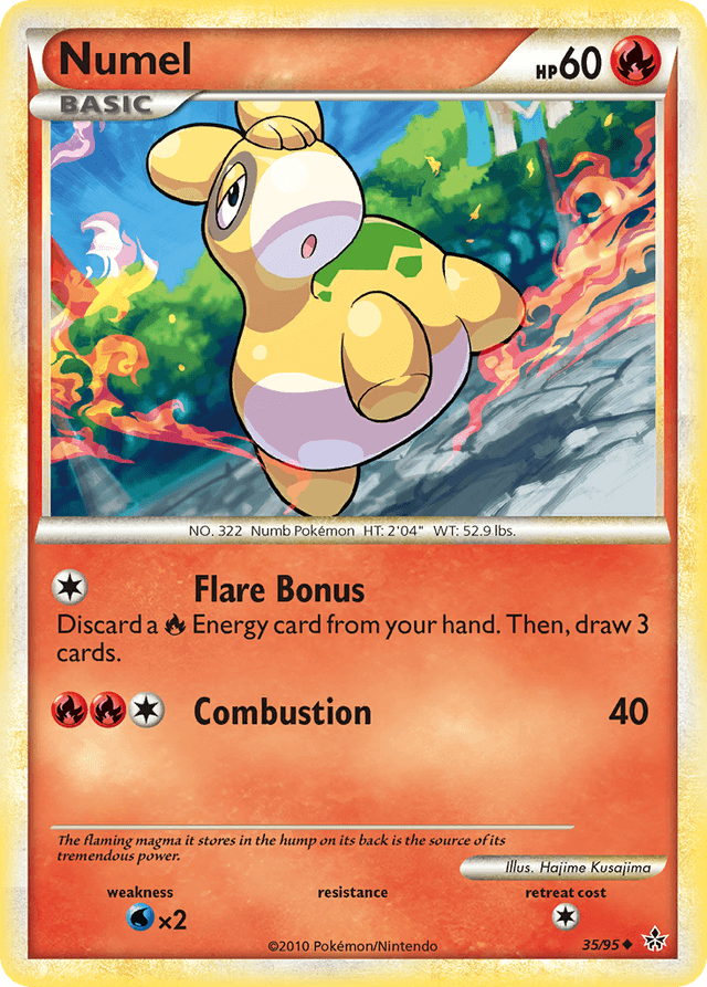Carta Numel 35/95 do set HS—Unleashed — Pokémon TCG | Bynx