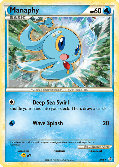Carta Manaphy 3/95 do set HS—Unleashed — Pokémon TCG | Bynx