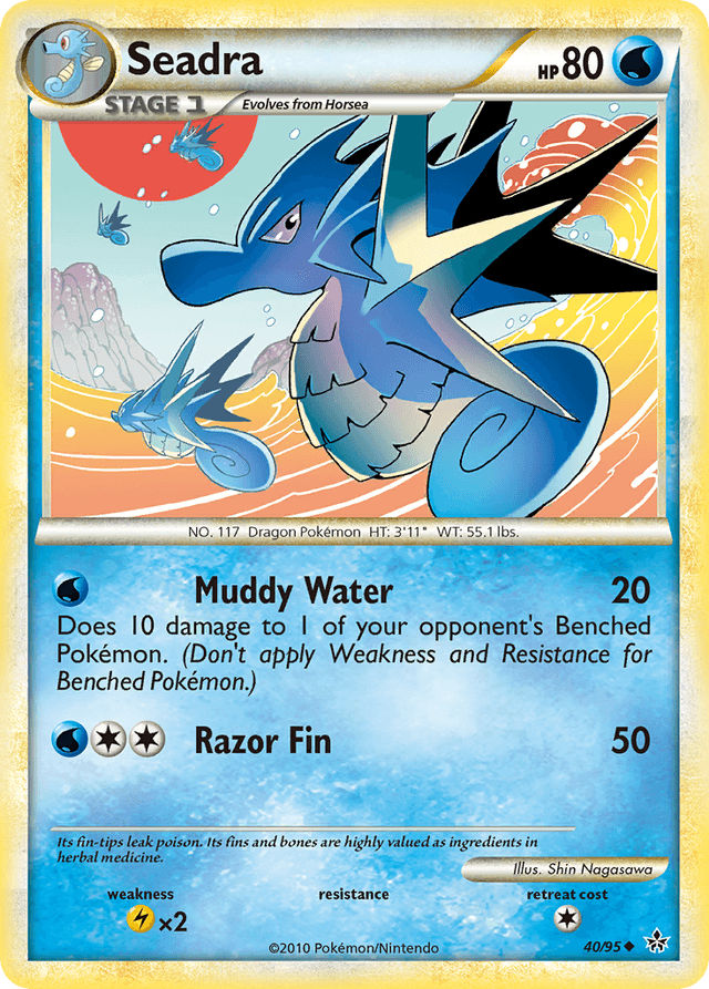 Carta Seadra 40/95 do set HS—Unleashed — Pokémon TCG | Bynx