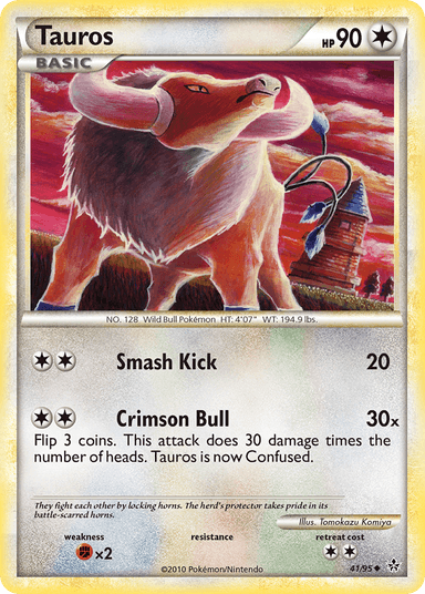 Carta Tauros 41/95 do set HS—Unleashed — Pokémon TCG | Bynx