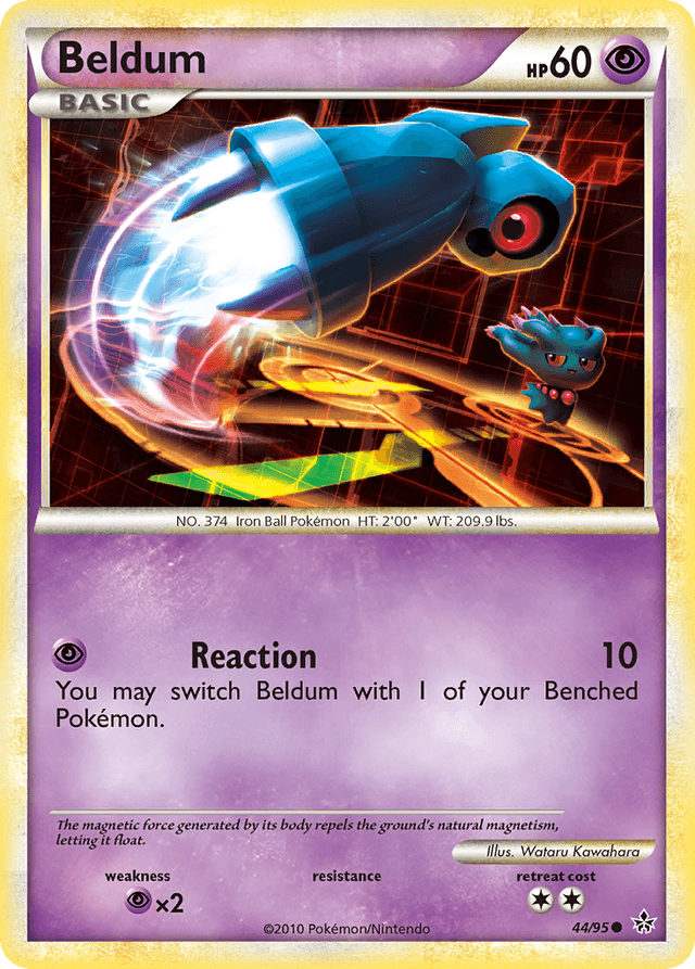 Carta Beldum 44/95 do set HS—Unleashed — Pokémon TCG | Bynx