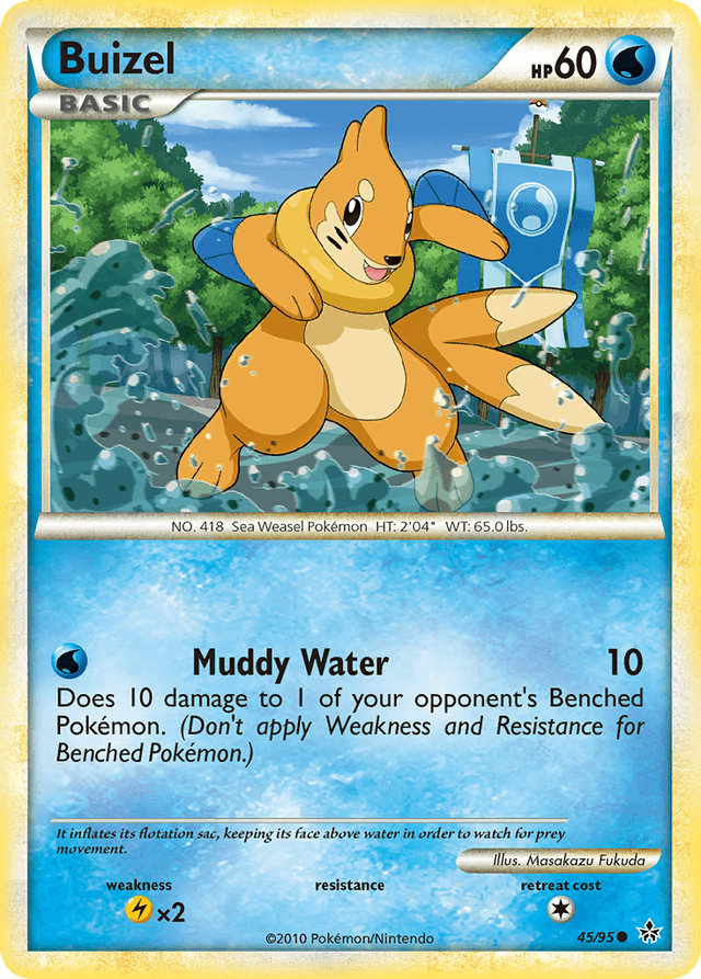 Carta Buizel 45/95 do set HS—Unleashed — Pokémon TCG | Bynx