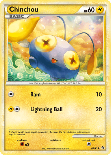 Carta Chinchou 48/95 do set HS—Unleashed — Pokémon TCG | Bynx