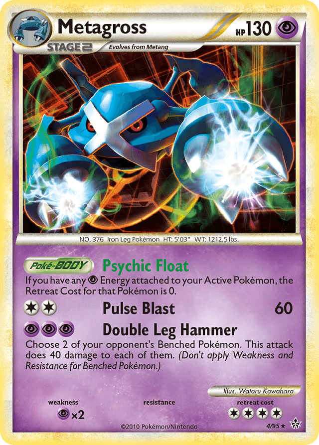 Carta Metagross 4/95 do set HS—Unleashed — Pokémon TCG | Bynx