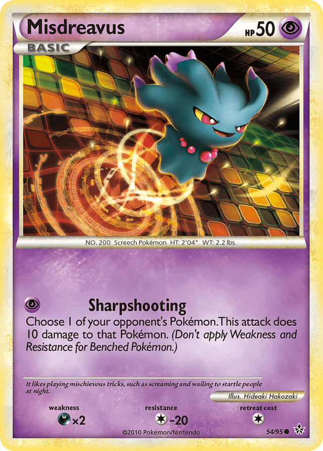 Carta Misdreavus 54/95 do set HS—Unleashed — Pokémon TCG | Bynx