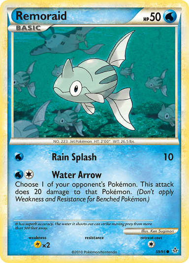 Carta Remoraid 59/95 do set HS—Unleashed — Pokémon TCG | Bynx