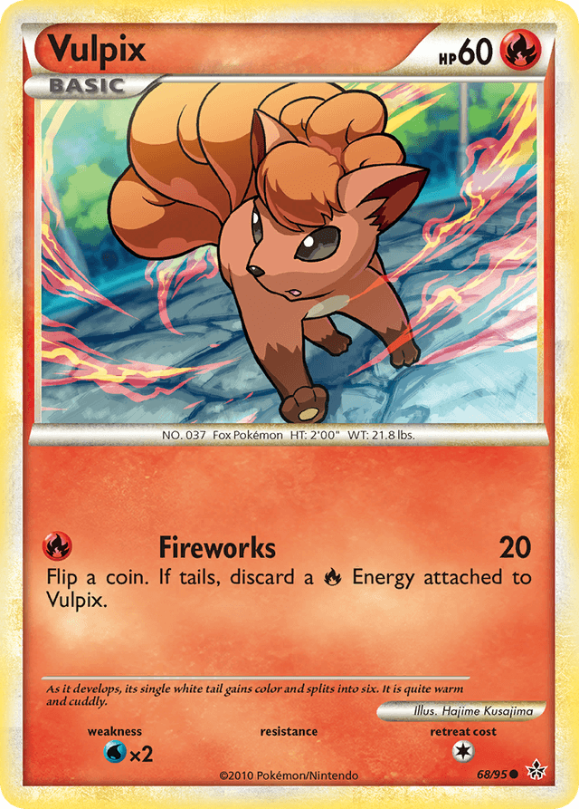 Carta Vulpix 68/95 do set HS—Unleashed — Pokémon TCG | Bynx