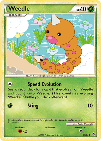Carta Weedle 69/95 do set HS—Unleashed — Pokémon TCG | Bynx