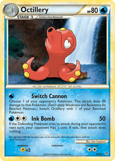 Carta Octillery 6/95 do set HS—Unleashed — Pokémon TCG | Bynx