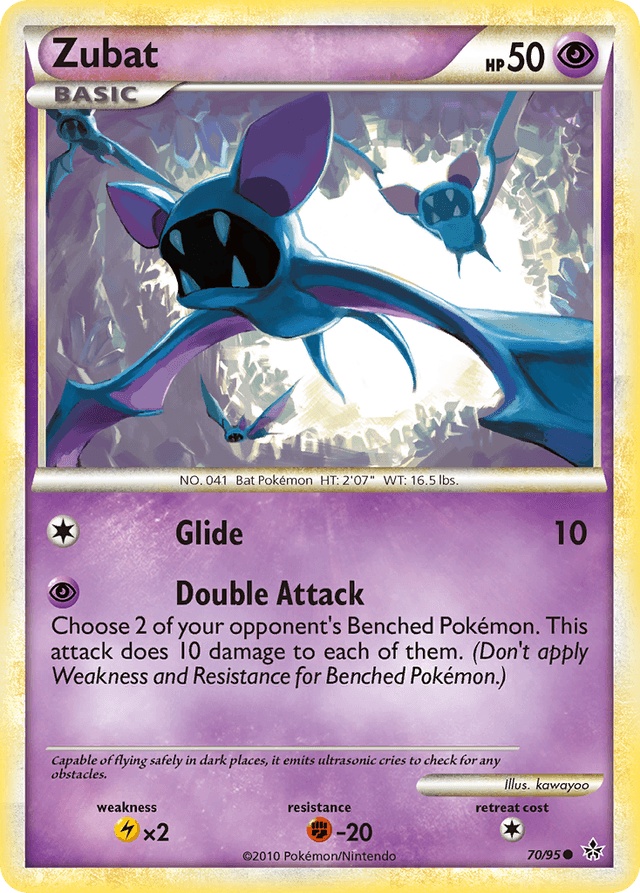 Carta Zubat 70/95 do set HS—Unleashed — Pokémon TCG | Bynx