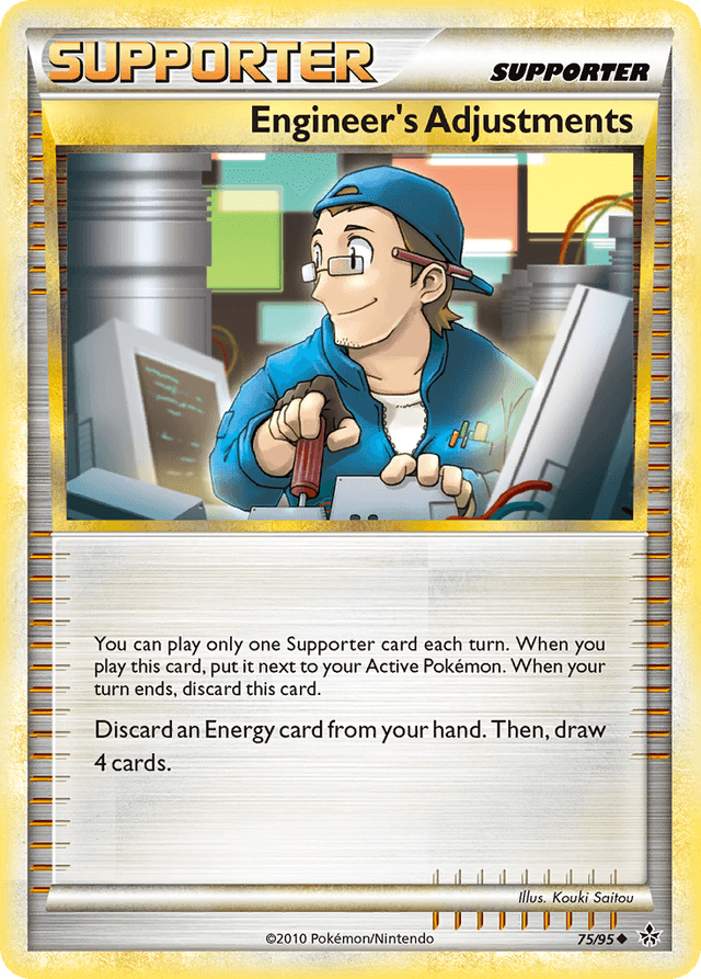 Carta Engineer's Adjustments 75/95 do set HS—Unleashed — Pokémon TCG | Bynx