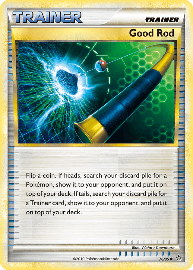 Carta Good Rod 76/95 do set HS—Unleashed — Pokémon TCG | Bynx