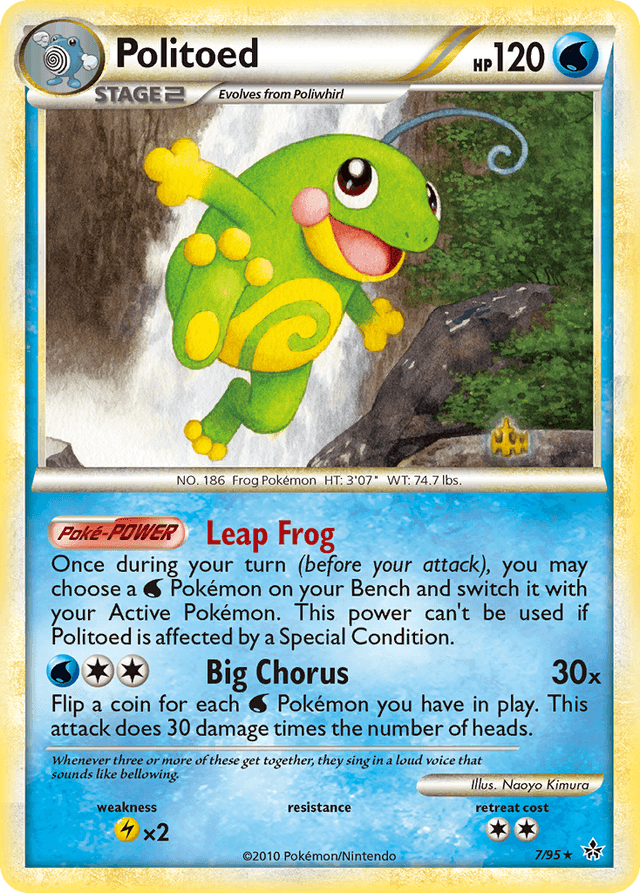 Carta Politoed 7/95 do set HS—Unleashed — Pokémon TCG | Bynx