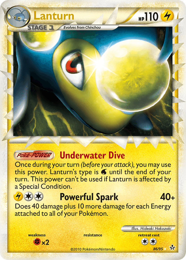 Carta Lanturn 86/95 do set HS—Unleashed — Pokémon TCG | Bynx