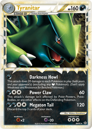Carta Tyranitar 88/95 do set HS—Unleashed — Pokémon TCG | Bynx