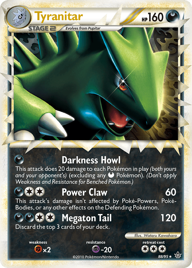 Carta Tyranitar 88/95 do set HS—Unleashed — Pokémon TCG | Bynx