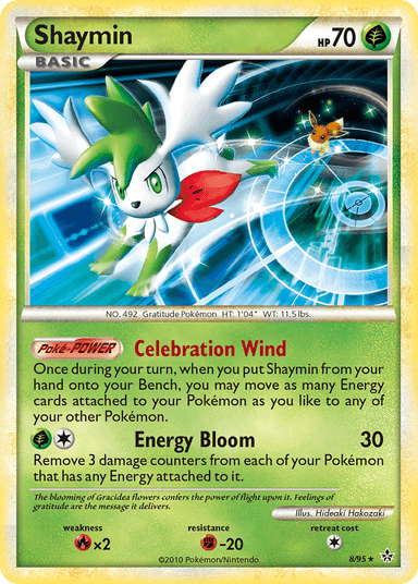 Carta Shaymin 8/95 do set HS—Unleashed — Pokémon TCG | Bynx