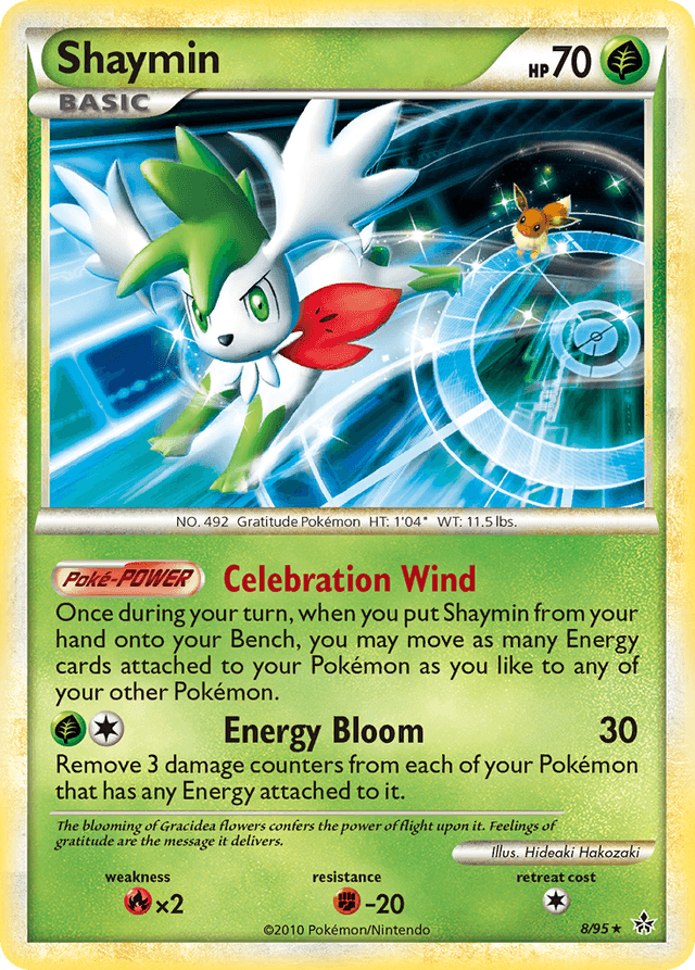 Carta Shaymin 8/95 do set HS—Unleashed — Pokémon TCG | Bynx