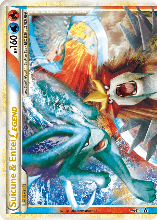 Carta Suicune & Entei LEGEND 94/95 do set HS—Unleashed — Pokémon TCG | Bynx
