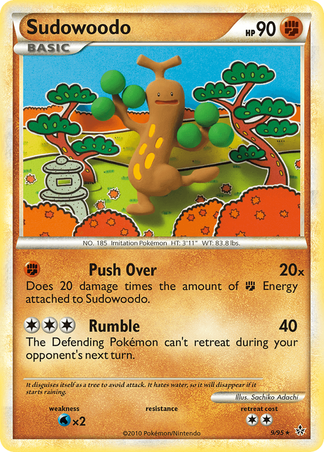 Carta Sudowoodo 9/95 do set HS—Unleashed — Pokémon TCG | Bynx