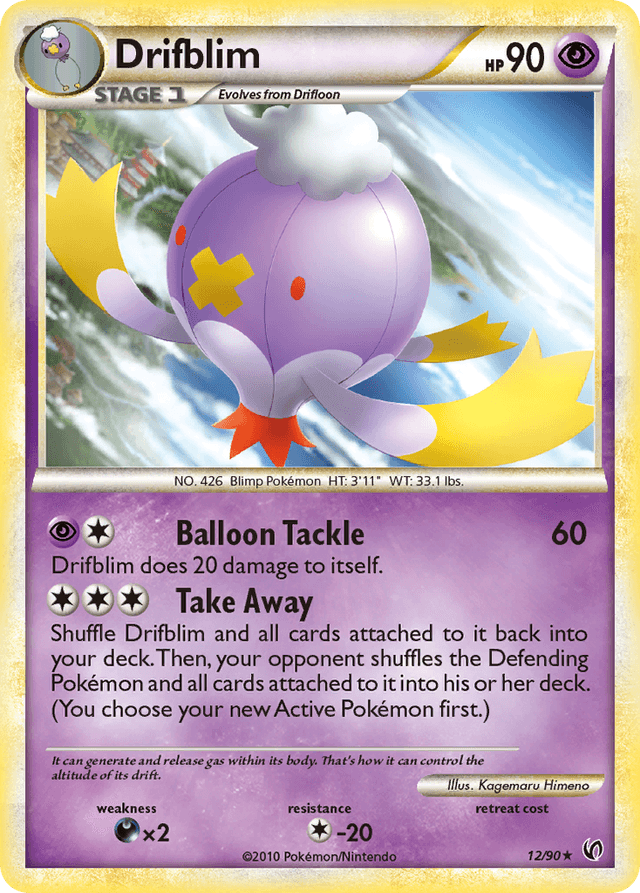 Carta Drifblim 12/90 do set HS—Undaunted — Pokémon TCG | Bynx