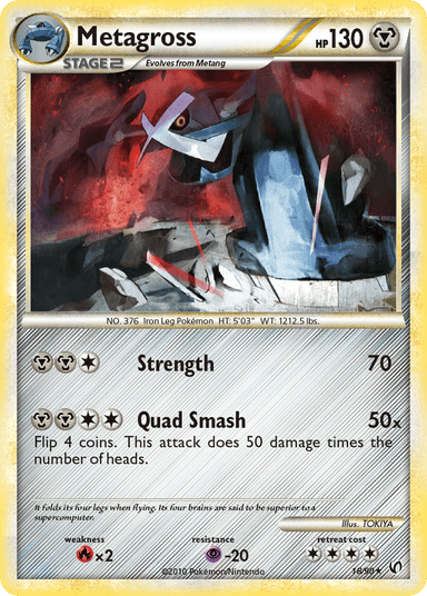 Carta Metagross 18/90 do set HS—Undaunted — Pokémon TCG | Bynx