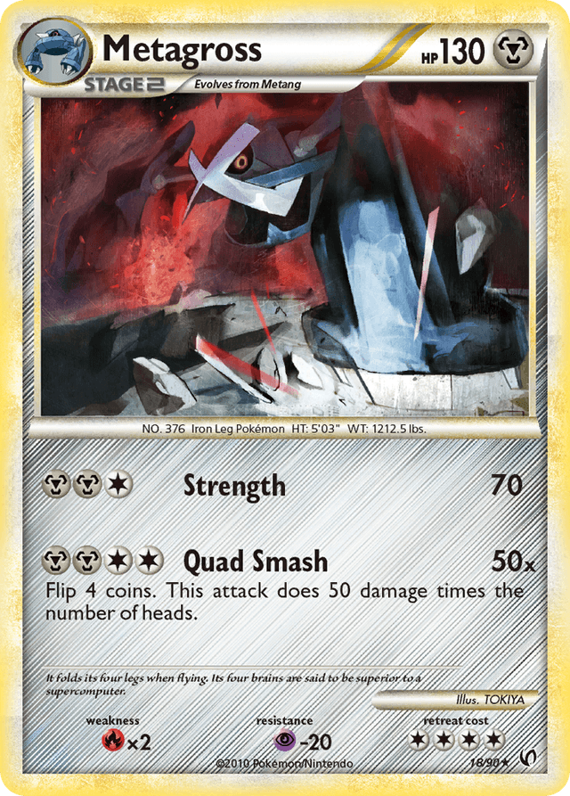 Carta Metagross 18/90 do set HS—Undaunted — Pokémon TCG | Bynx