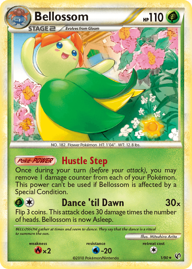 Carta Bellossom 1/90 do set HS—Undaunted — Pokémon TCG | Bynx