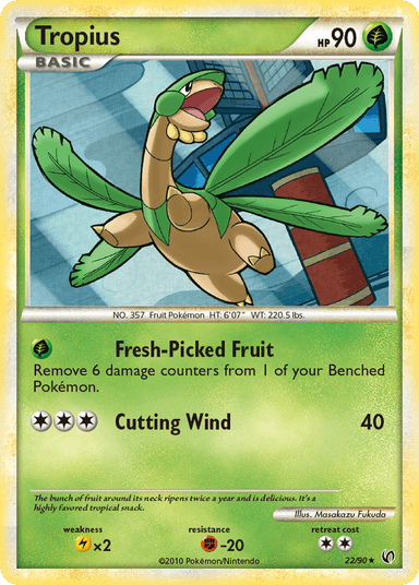Carta Tropius 22/90 do set HS—Undaunted — Pokémon TCG | Bynx